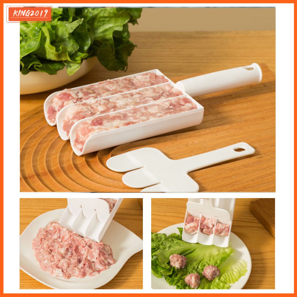 Khuôn Nhựa Làm Thịt Viên 3 Ngăn Tiện Lợi