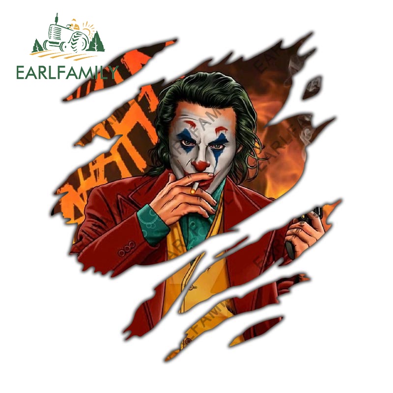 Stickers Dán Trang Trí Xe Hơi / Mô Tô Hình joker 13Cmx11.4Cm Chống Trầy Xước / Thấm Nước