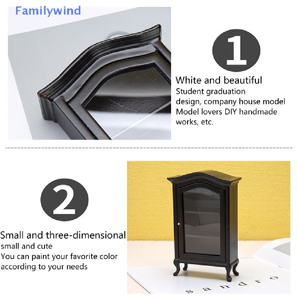 Mô Hình Tủ Chén 1: 12 Dùng Trang Trí Nhà Búp Bê