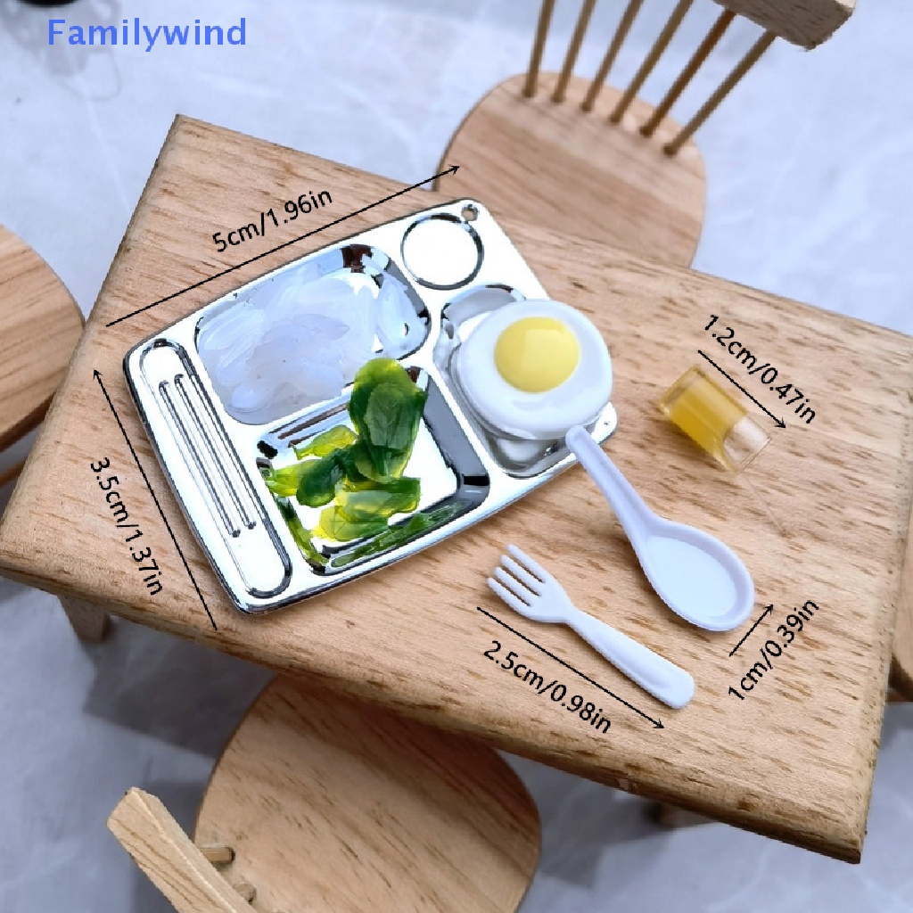 1 Set Mô Hình Bữa Ăn Tối Trang Trí Nhà Búp Bê DIY