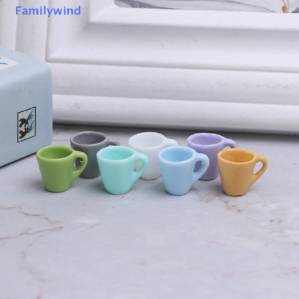 Set 10 Cốc Nước Mini Tỉ Lệ 1: 12 Dùng Trang Trí Nhà Búp Bê