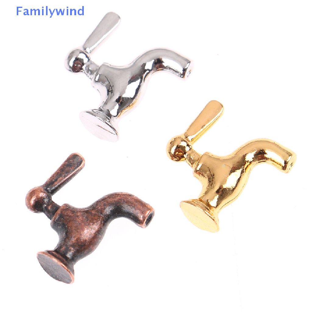 Bộ 4 Vòi Nước Kim Loại Tỉ Lệ 1: 12 Trang Trí Nhà Búp Bê
