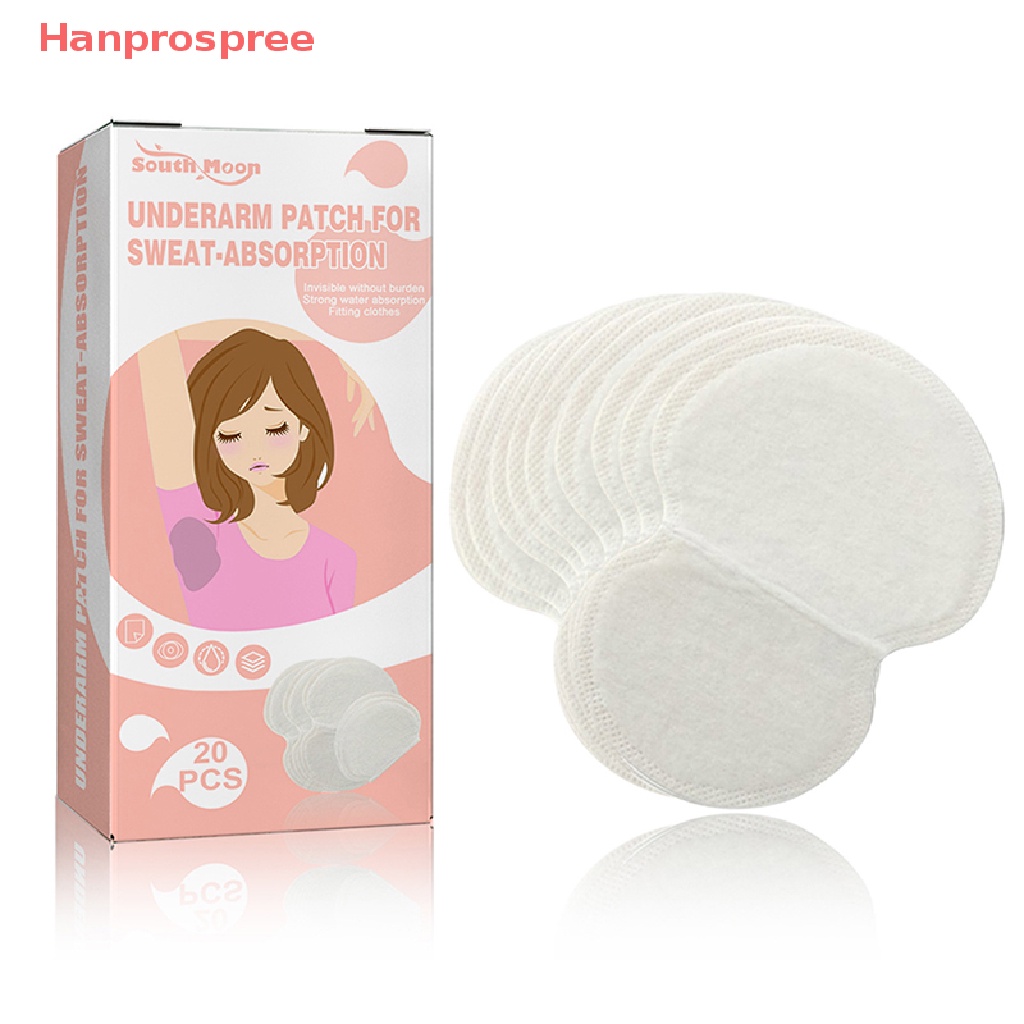 Bộ 20 Miếng Dán Thấm Hút Mồ Hôi Vùng Da Dưới Cánh Tay Hanprospree