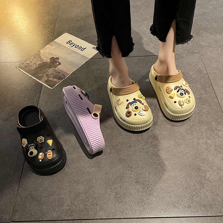 Dép cross Sandal Đế Bánh Mì Đi Biển Ngoài Trời Dành Cho Nữ dép quai hậu cute