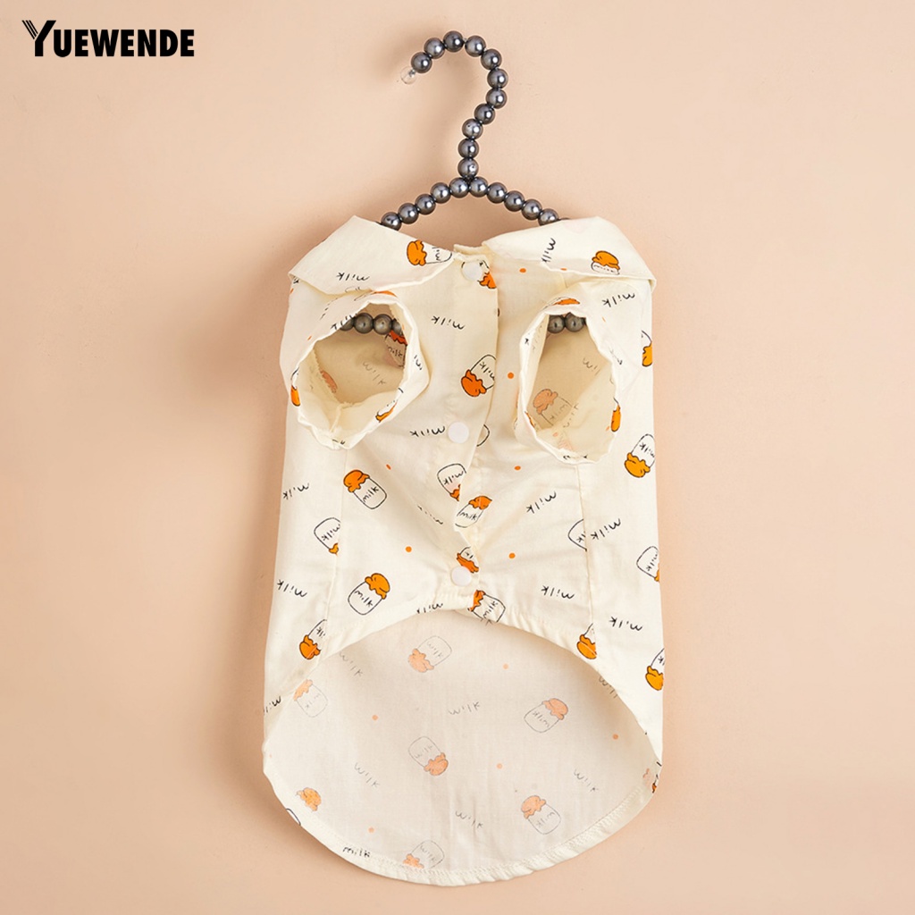 Yue.z Trang Phục Hóa Trang Cho Cún Cưng In Hình Chai Sữa Thời Trang Mùa Hè Đáng Yêu