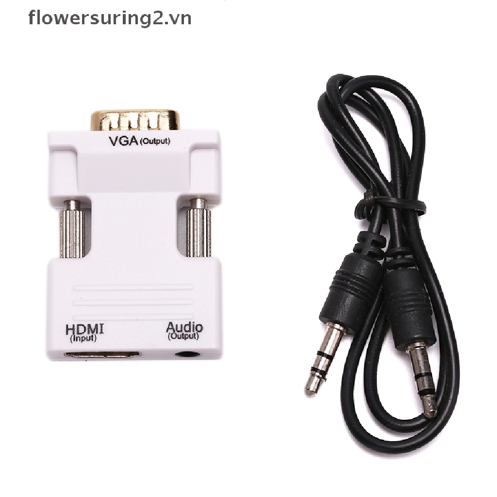 Đầu Chuyển Đổi VGA Sang HDMI Full HD 1080P Cho PC Sang TV AV HDTV