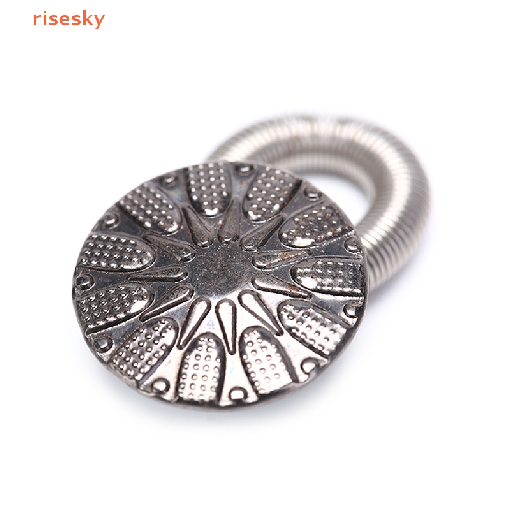 Set 6 Nút Kim Loại Co Giãn Nới Rộng Eo Quần Jean