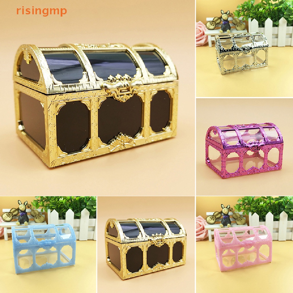 Hộp Đựng Trang Sức Trong Suốt Màu Kẹo Ngọt Phong Cách Vintage