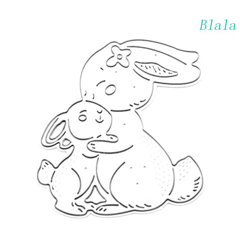 Khuôn Cắt Giấy Kim Loại Trang Trí Hình Thỏ Xinh Xắn