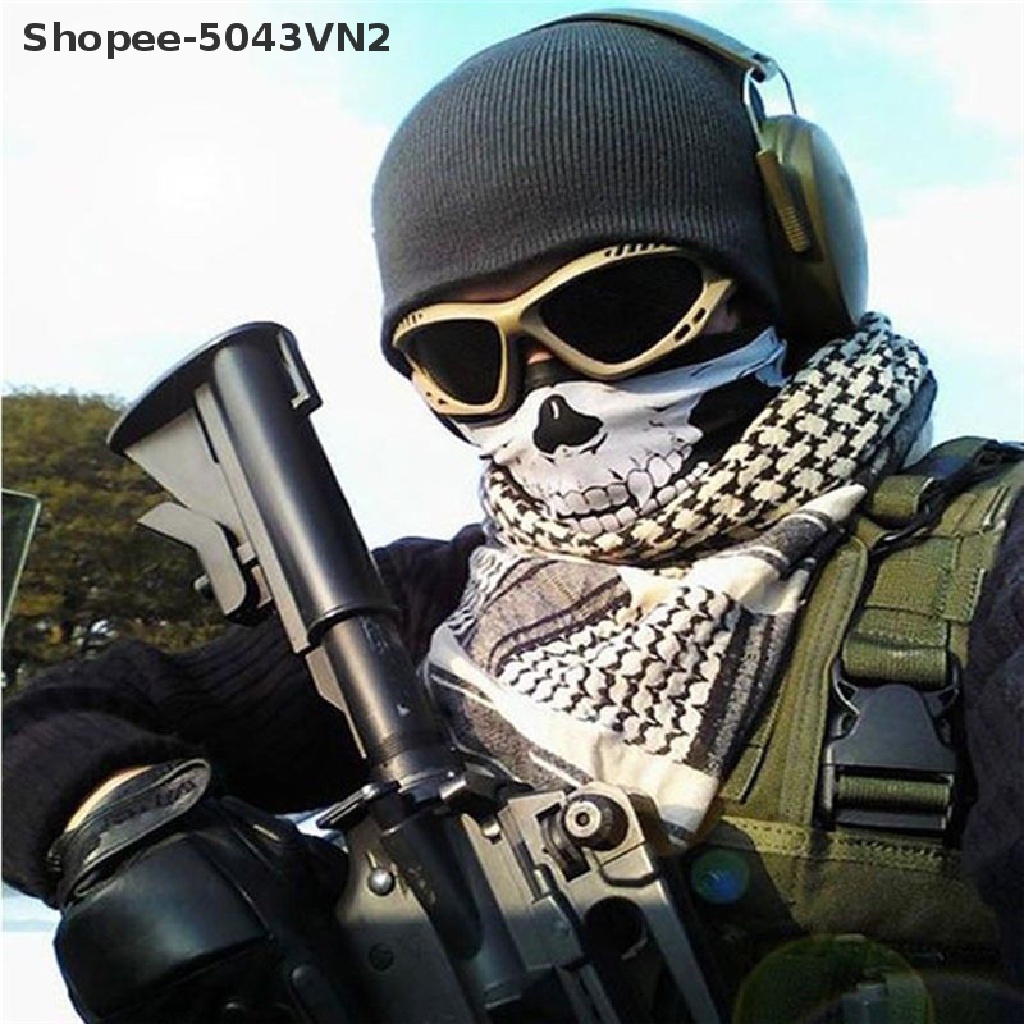 Khăn Ống Trùm Mặt Nạ Đầu Lâu Đi Xe Máy Trượt Tuyết