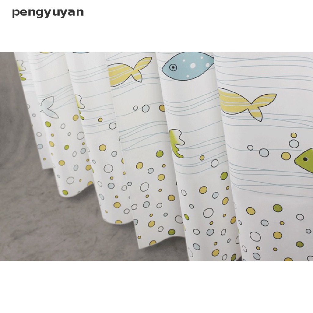 [pengyuyan] Rèm Che Bồn Tắm Bằng Nhựa Dày Chống Nước Họa Tiết Hoạt Hình Cho Phòng Tắm [Mới]