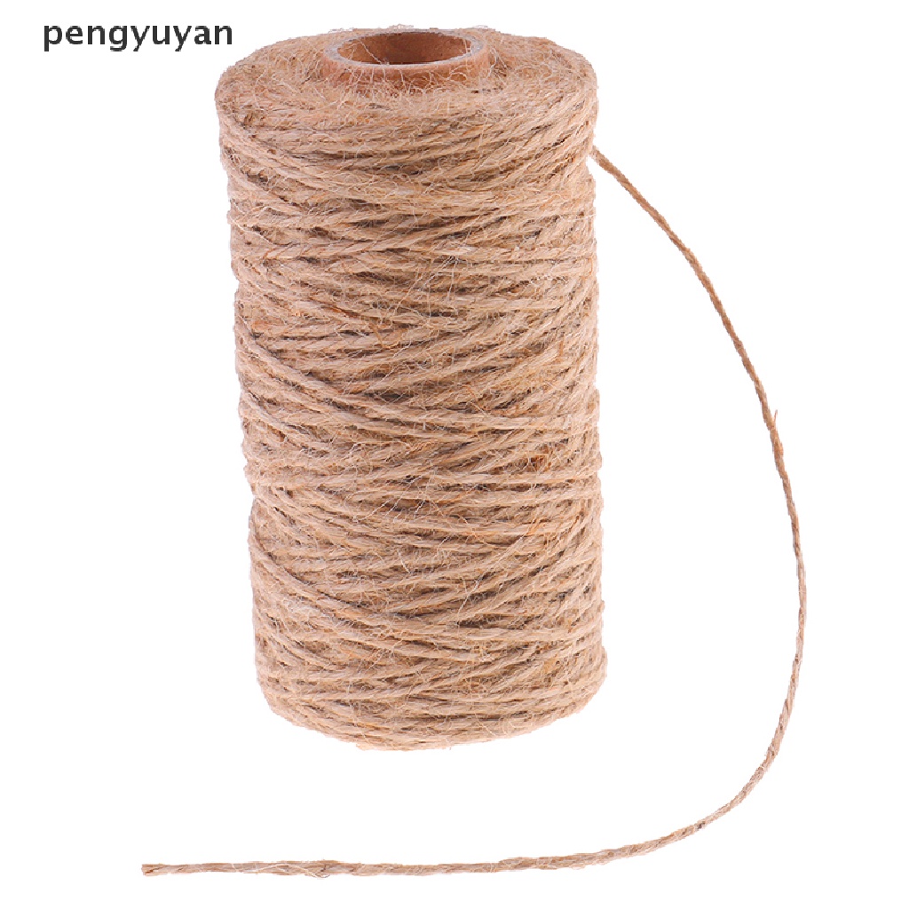 [pengyuyan] Cuộn Dây Đay Khô Tự Nhiên 100M Dùng Trang Trí Đồ Chơi Thủ Công DIY