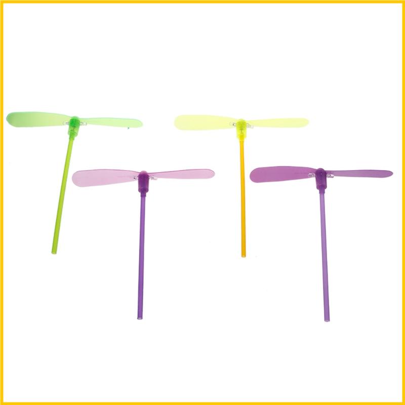 Cánh Quạt Đồ Chơi Bằng Tre Có Đèn Led Phát Sáng Dành Cho Trẻ Em