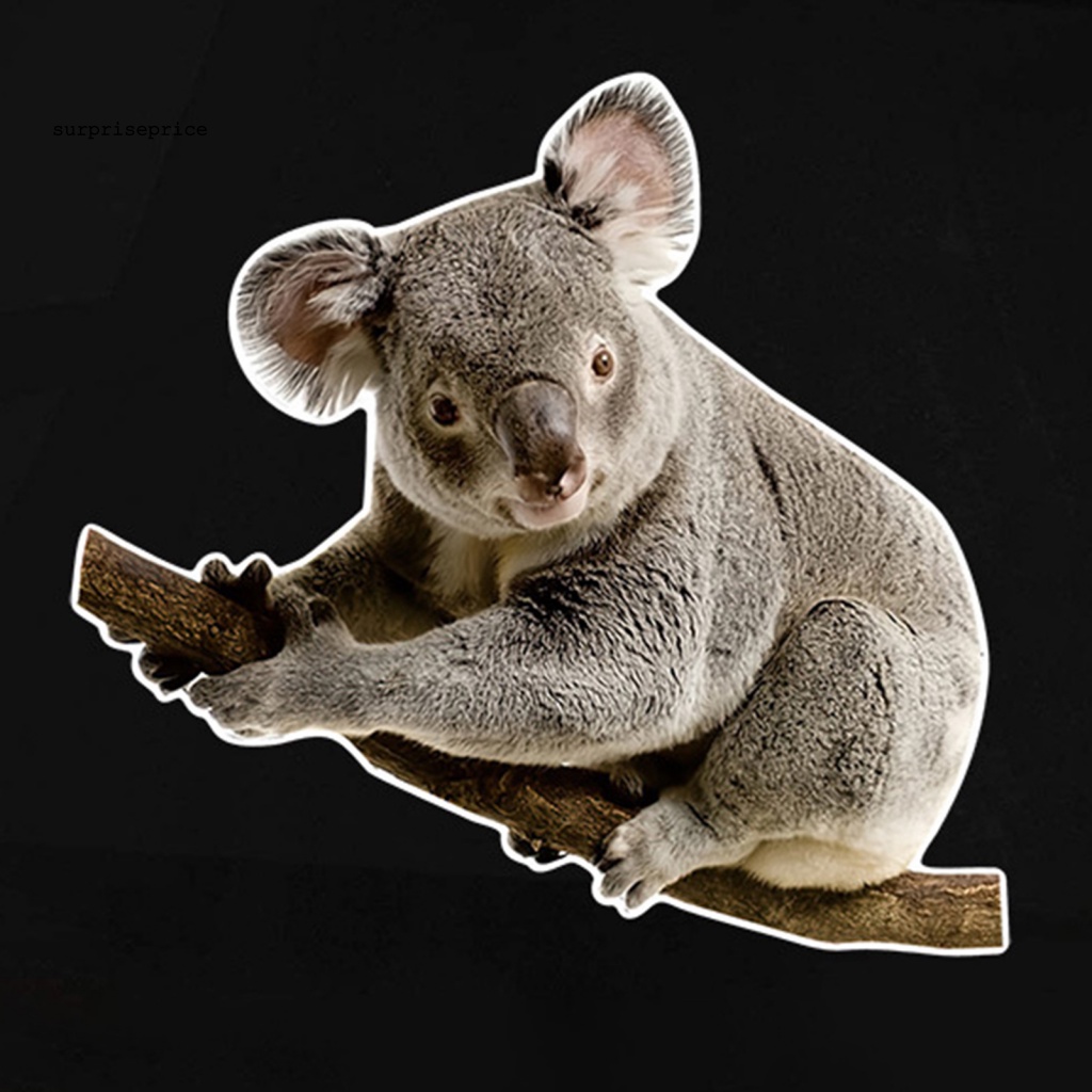 Sticker PVC Dán Tường / Cửa Sổ In Hình Gấu Koala Graffiti Chống Nước Trang Trí Phòng Bé