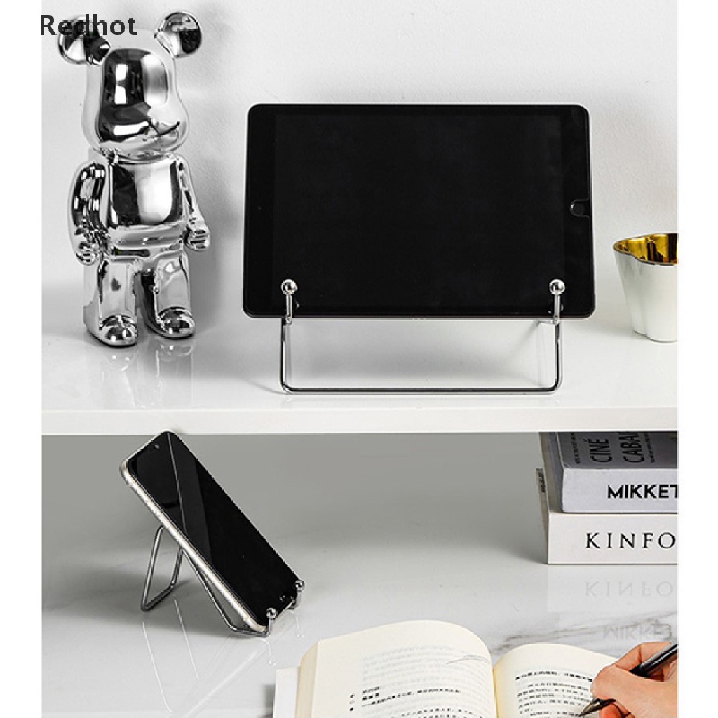 &lt; Redhot &gt; Giá Đỡ Kim Loại Sáng Tạo Cho Điện Thoại / Máy Tính Bảng / Sách Để Bàn