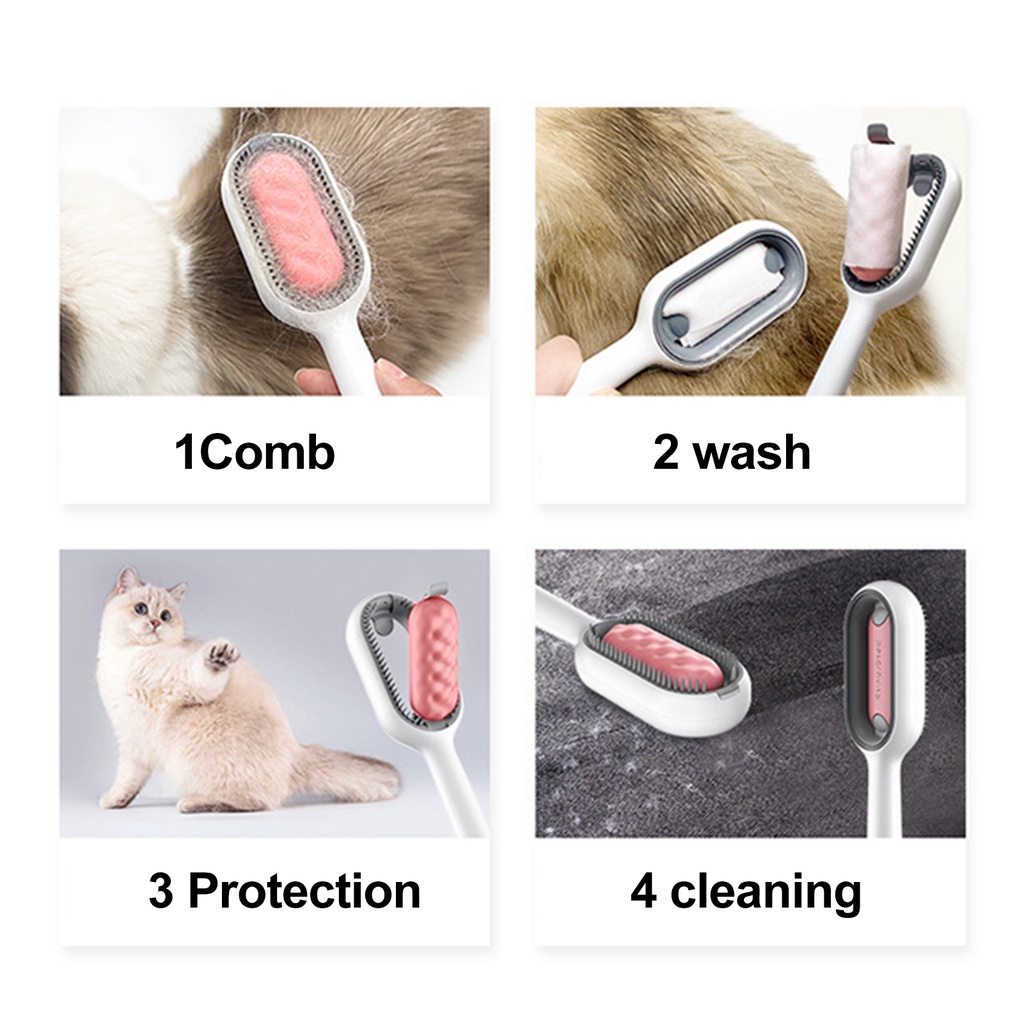 Lược Chải Lông Bằng Nhựa Chống Thắt Nút Massage Cho Thú Cưng