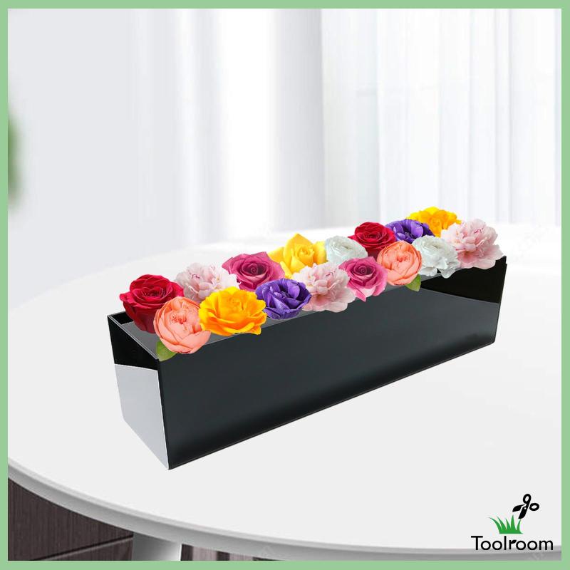 Lọ Hoa Bằng Acrylic Dài Dùng Trang Trí Văn Phòng / Tiệc Tùng