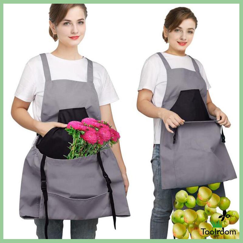Tạp Dề Làm Vườn Có Túi Tháo Gỡ Nhanh
