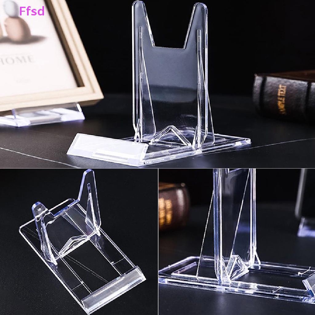 1 Giá Đỡ Trưng Bày Đĩa Ảnh / Điện Thoại Bằng Nhựa Tùy Chỉnh Tiện Dụng