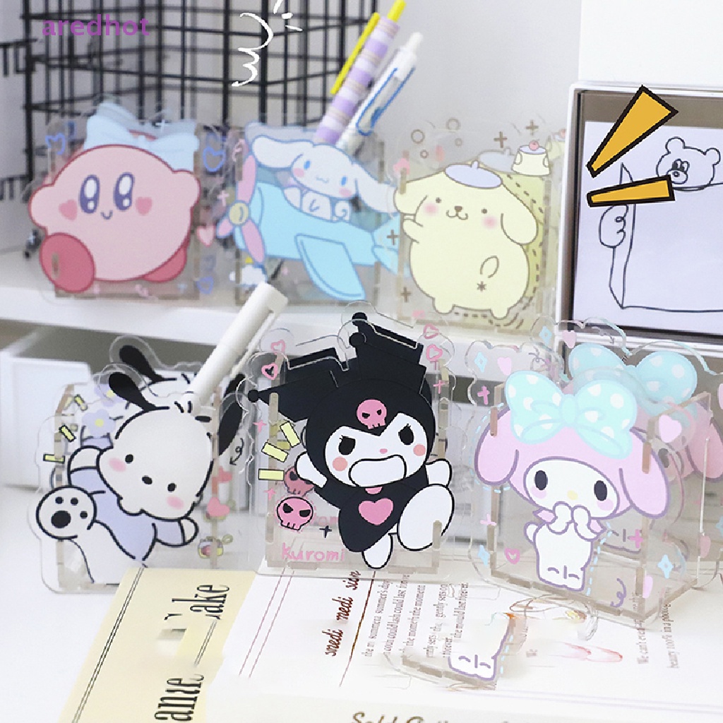 Hộp Đựng Bút / Cọ Trang Điểm Cỡ Lớn Họa Tiết Hoạt Hình Hello Kitty Kuromi My Melody Dalek Độc Đáo Mới