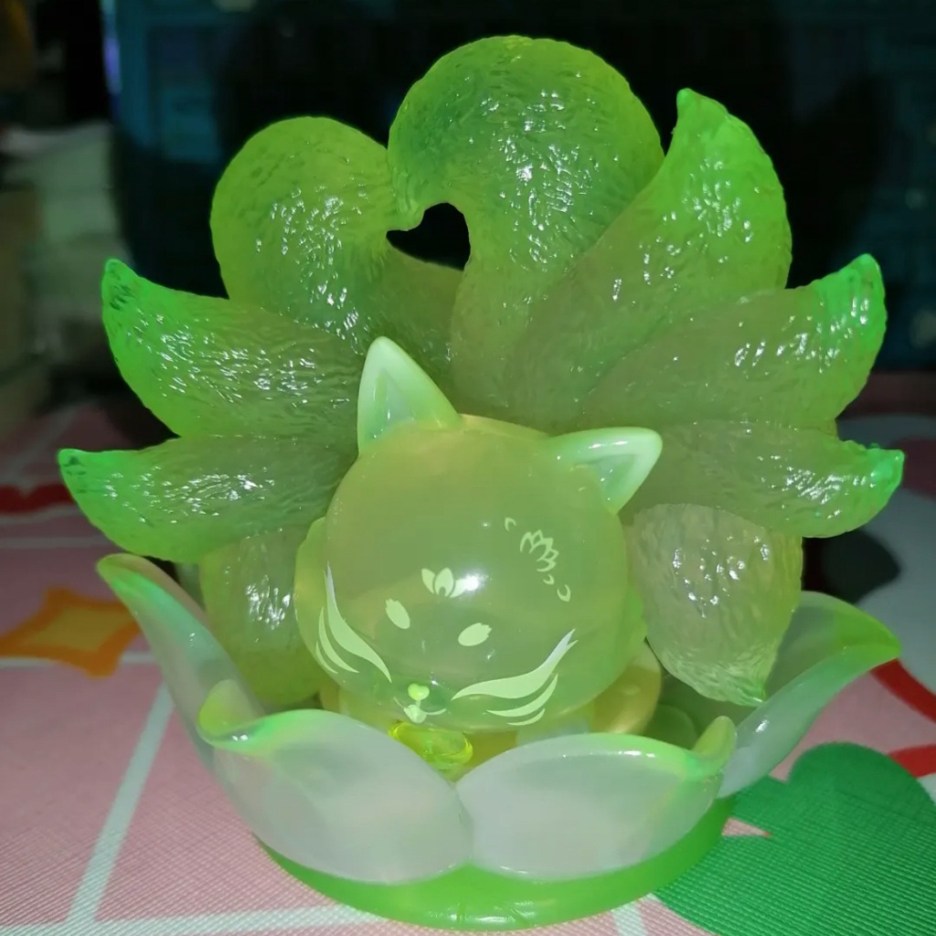 Đồ trang trí Búp Bê Cáo Chín Cáo Hoa Sen Có Thẻ Treo Trang Trí