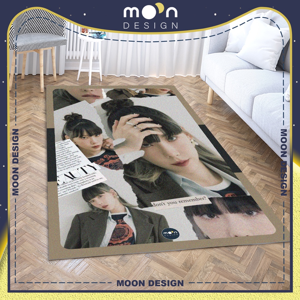 Thảm Trang Trí Moon Design Kpop Ca Sĩ Taeyeon SNSD Aesthetic Decor Trải Sàn Phòng Ngủ Phòng Khách Văn Phòng