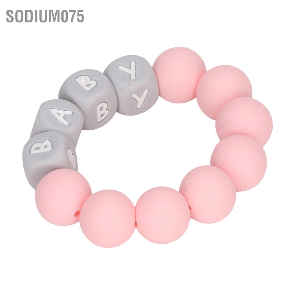 Vòng Tay Chuỗi Hạt Silicone In Chữ Cho Bé