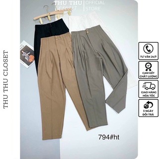 Quần baggy vải chất lụa 4 màu. Size S M L XL