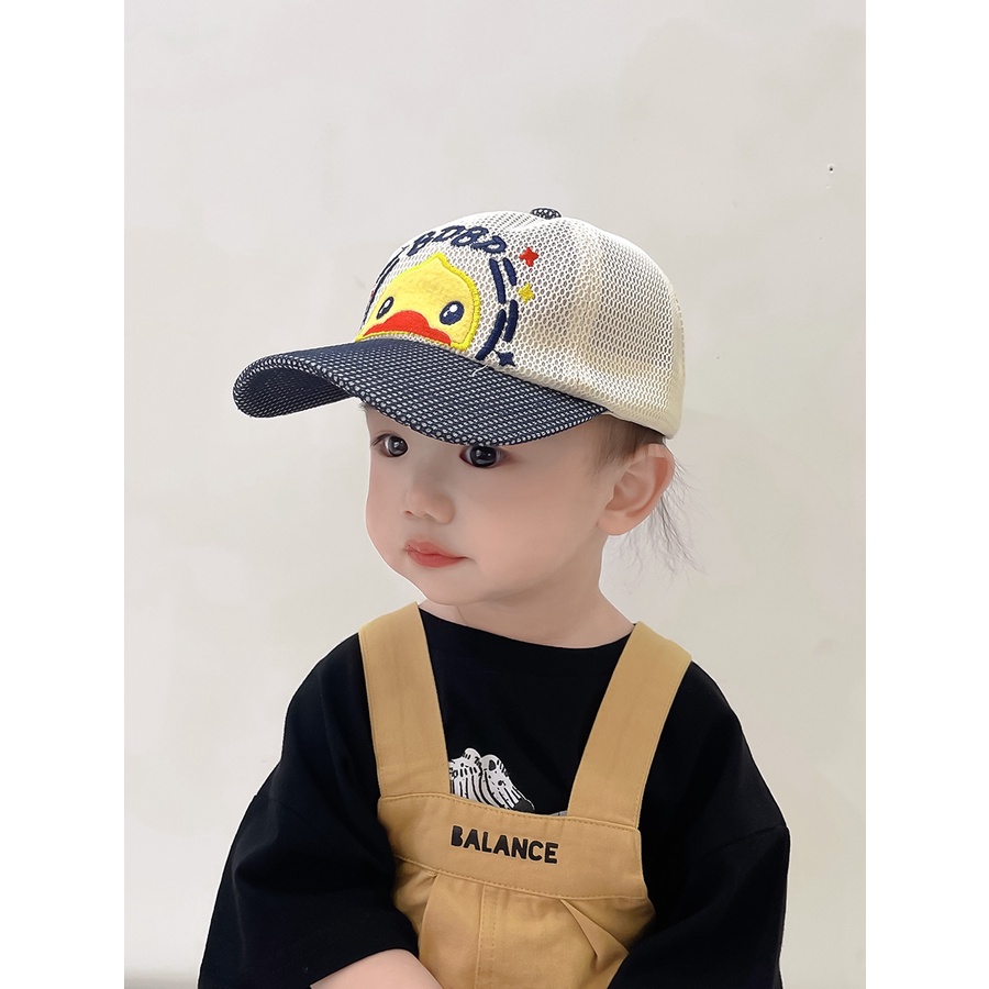 Mũ Lưỡi Trai Chống Nắng Phối Lưới Thời Trang Mùa Hè Dễ Thương Cho Bé