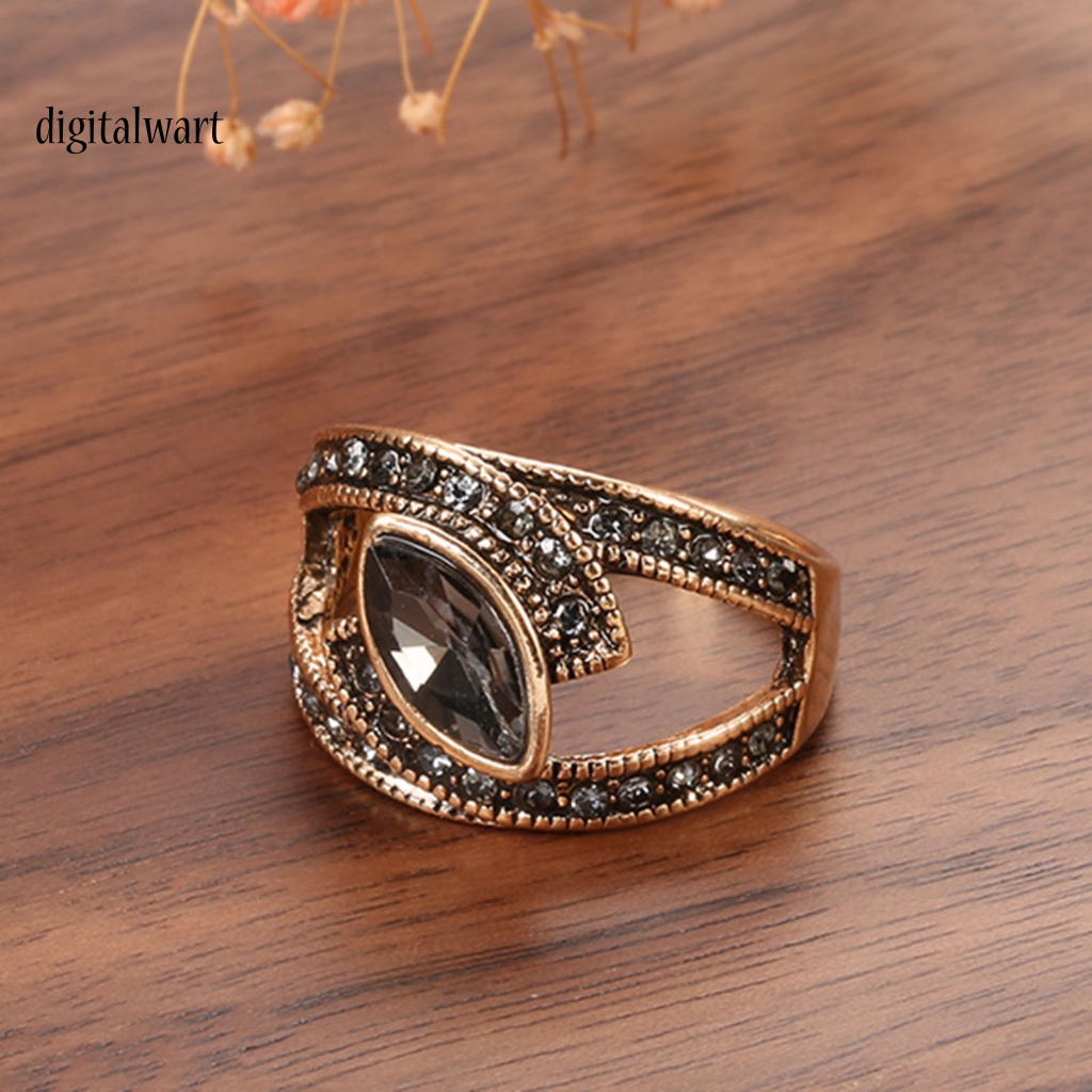 Kỹ Thuật Số| Nhẫn Đeo Khớp Ngón Tay Đính Đá Vintage Cho Nữ