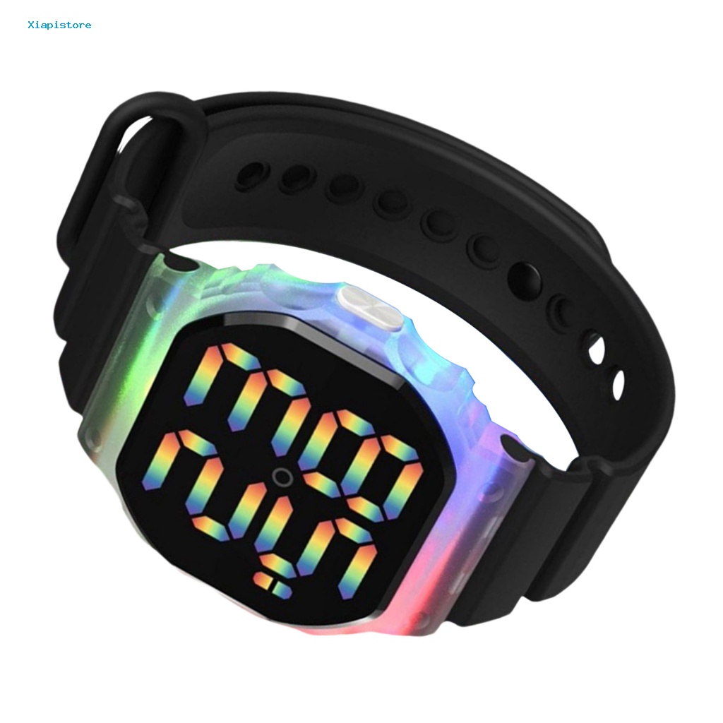 Đồng Hồ Điện Tử Màn Hình LED Thay Đổi Màu Sắc Chống Nước Dài 30M