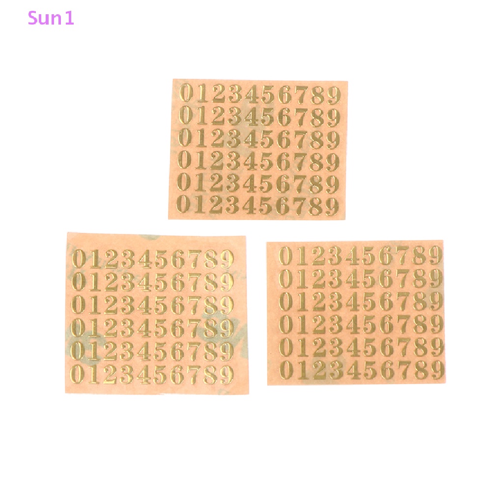 Set 3 Miếng Dán Hình Chữ Cái 3mm Trang Trí Đa Năng Tiện Dụng