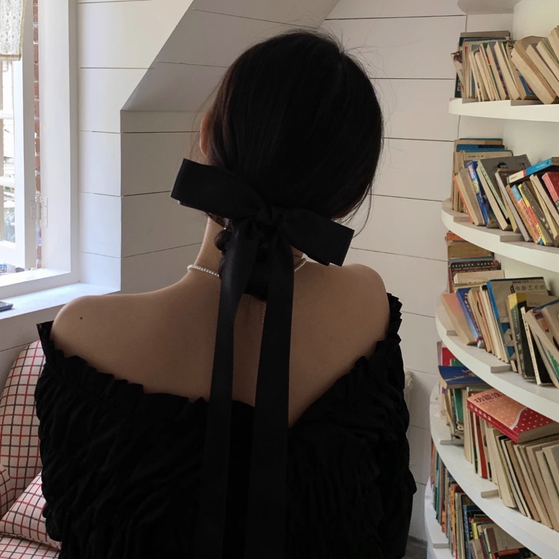 Kẹp Tóc Nơ Siêu Dài Phong Cách Pháp Cho Nữ