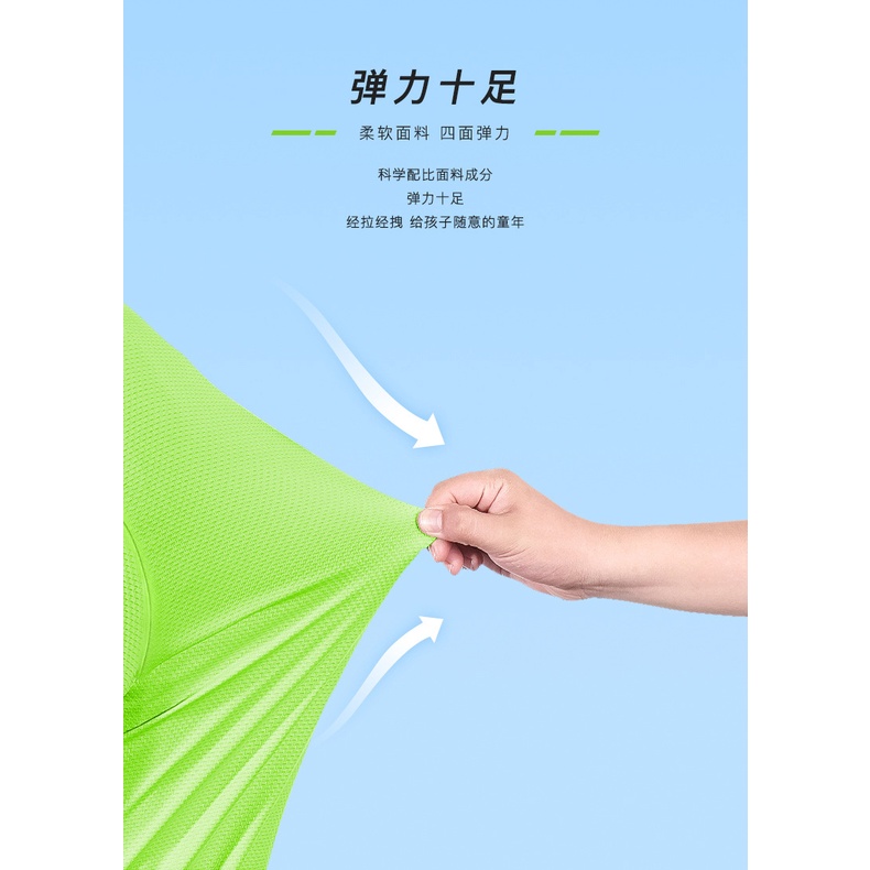 Size 110-160cm Áo thun thể thao ngắn tay nhanh khô dành cho trẻ em Áo phông chạy bộ thông thường thoáng khí dành cho trẻ em trung và lớn