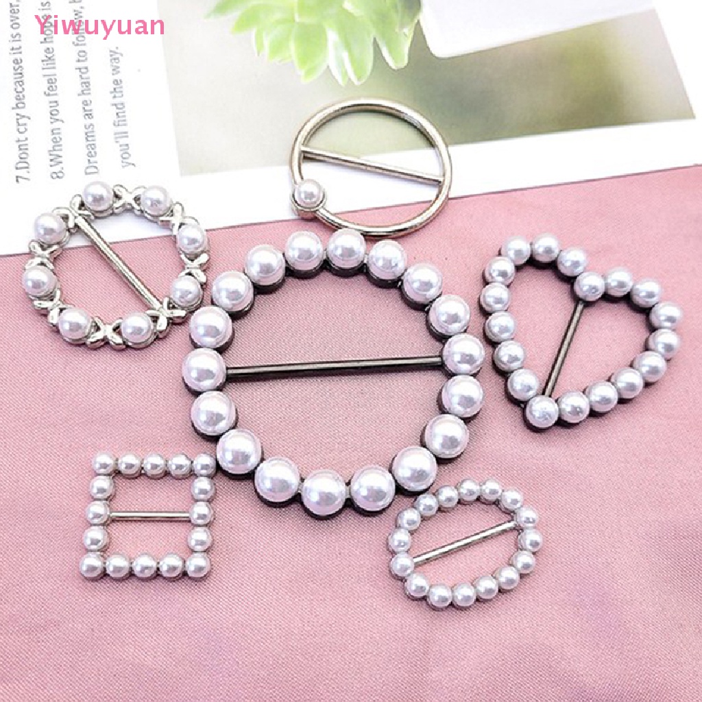 < Yiwuyuan > Khóa Ngọc Trai Cố Định Góc Váy / Khăn Choàng / Túi Xách Thắt Nút