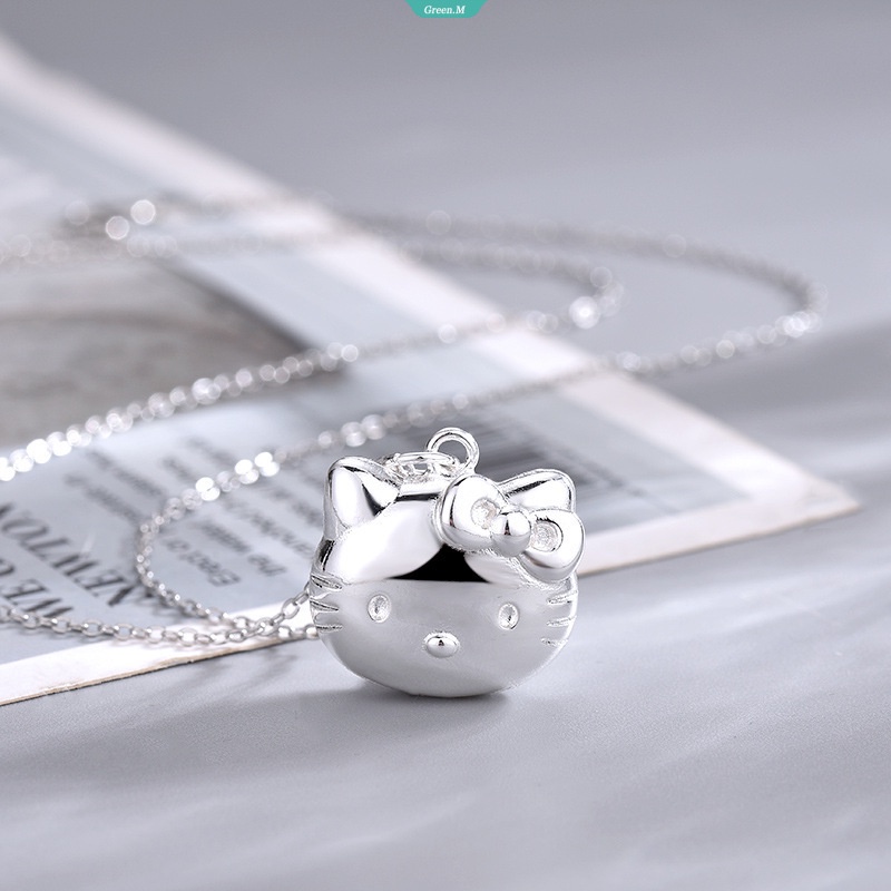 Dây Chuyền Mặt Hoạt Hình Hello Kitty Dễ Thương Có Thể Mở Để Trang Trí Ảnh Cho Bạn Gái