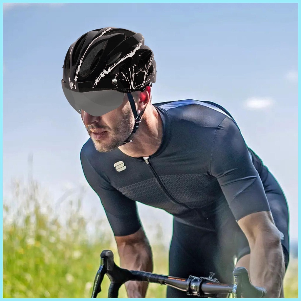 Mũ Bảo Hiểm Xe Đạp Có Thể Điều Chỉnh Thiết Kế Lỗ Thông Hơi Cho Nam