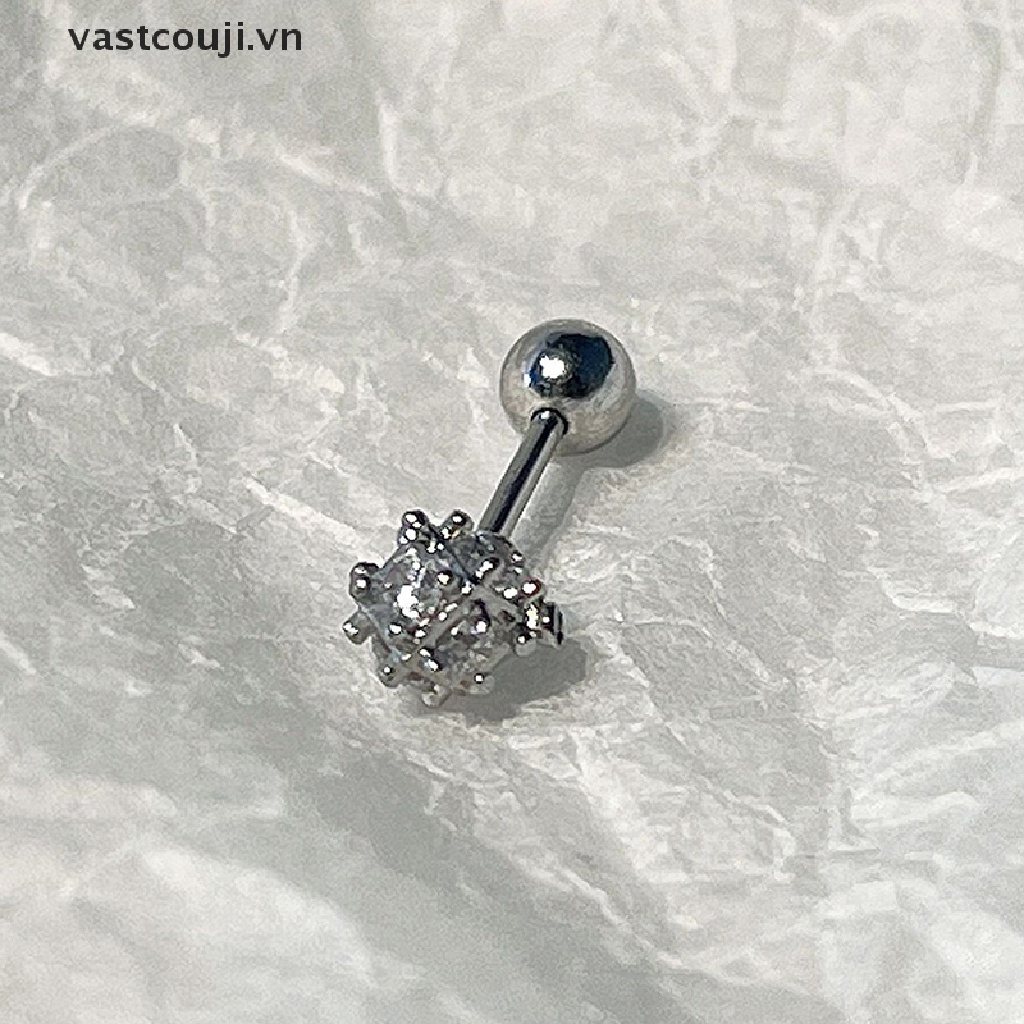 1 Đôi Khuyên Tai Nữ Đính Đá Thời Trang