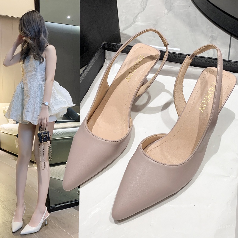 Sandal Cao Gót Mũi Nhọn Thời Trang Xuân Hè 2023 Cho Nữ
