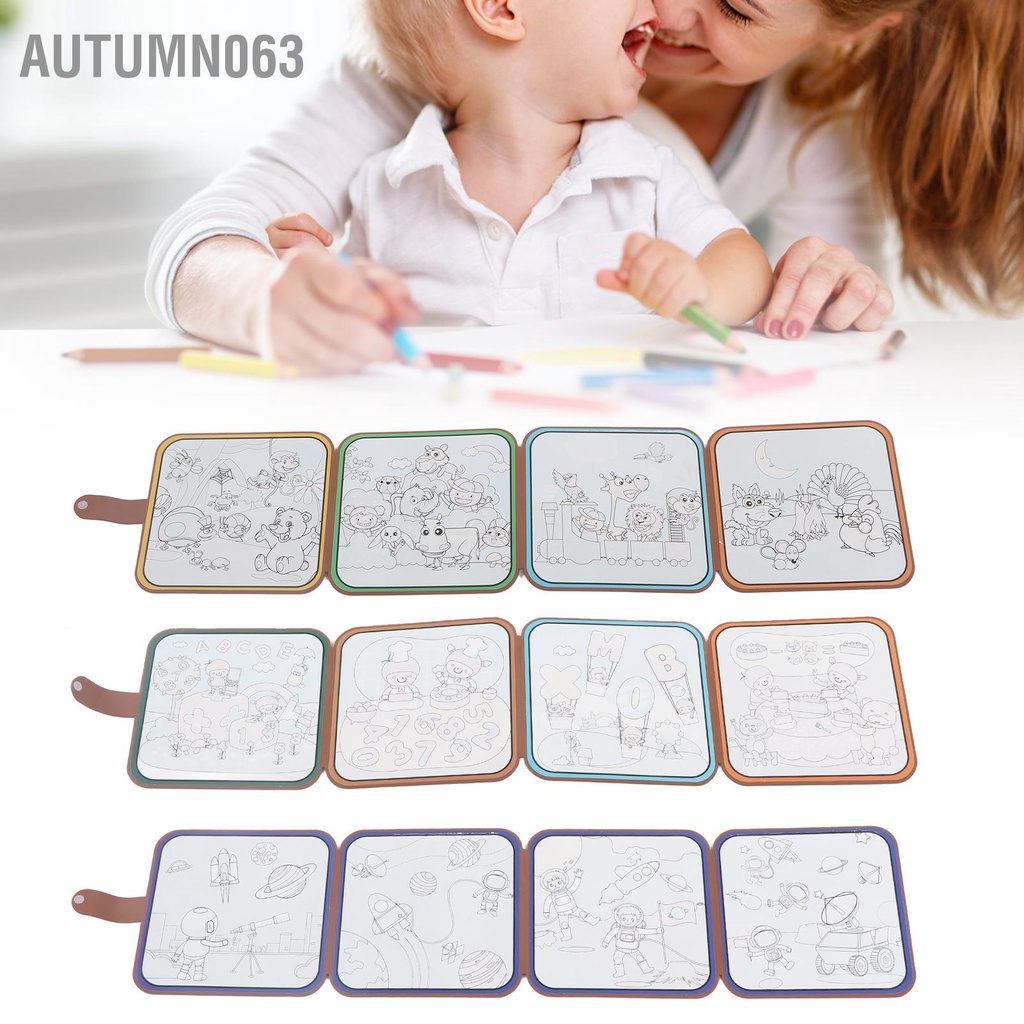 Sách Vẽ Tranh Gấp Gọn Có Thể Tái Sử Dụng Giáo Dục Sớm Cho Bé