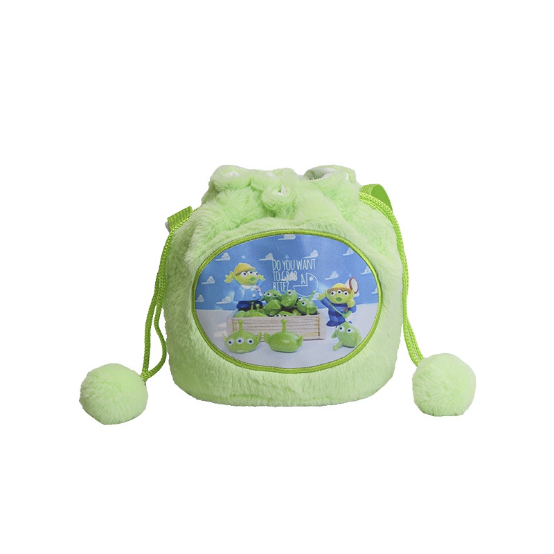 SANRIO Túi Dây Rút Đeo Chéo Vai Cỡ Lớn Họa Tiết Hoạt Hình Doremon Pikachu Dễ Thương Cho Nữ BY2 YB2