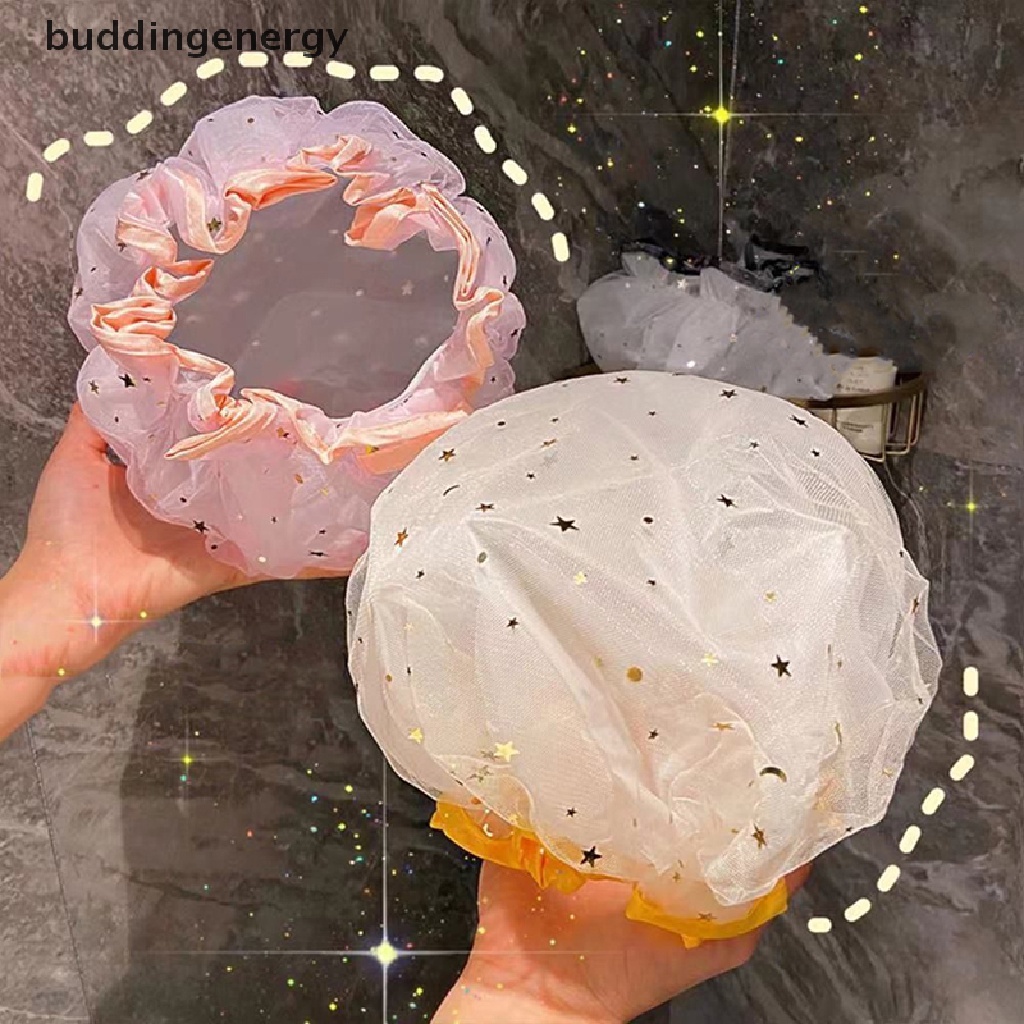 1 Mũ Trùm Tóc Hai Lớp Chống Thấm Nước Có Thể Tái Sử Dụng