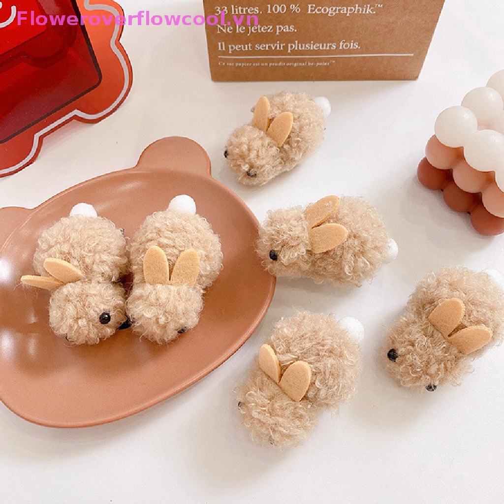 Kẹp Tóc Hình Thỏ Bông Dễ Thương Cho Bé Gái