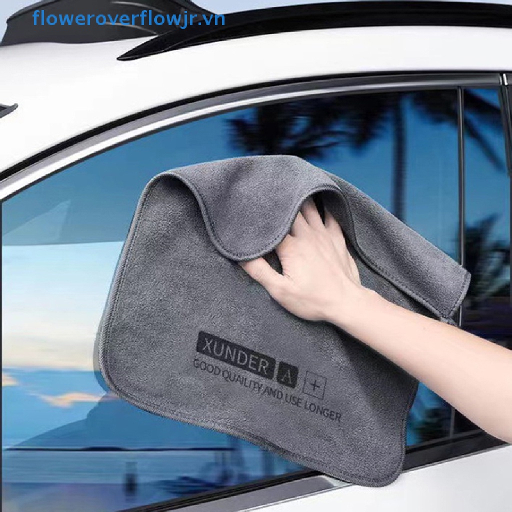 Set 3 Khăn Lau Xe Hơi Bằng Vải Vi Sợi Chất Lượng Cao