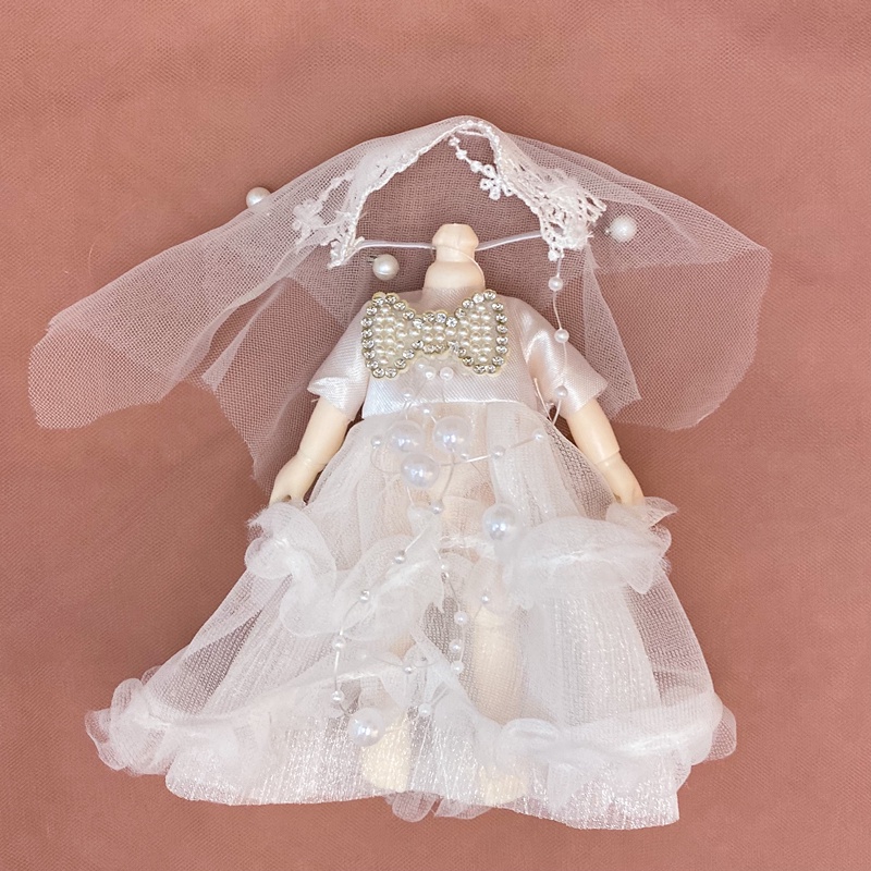 Đầm Dễ Thương Dành Cho Búp Bê 16-17cm