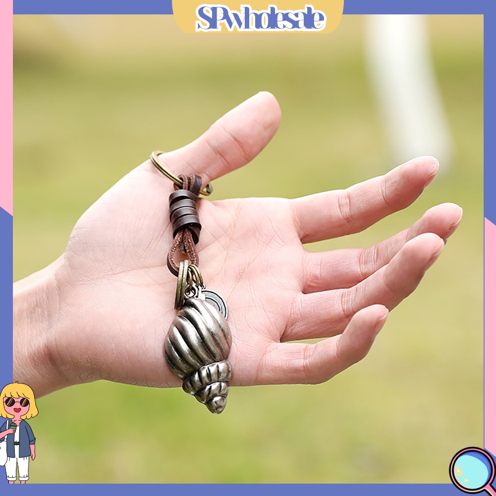 <SPwholesale> Móc Khóa Da Bò Mặt Hình Cánh Bướm / Lá Phong Cách Vintage