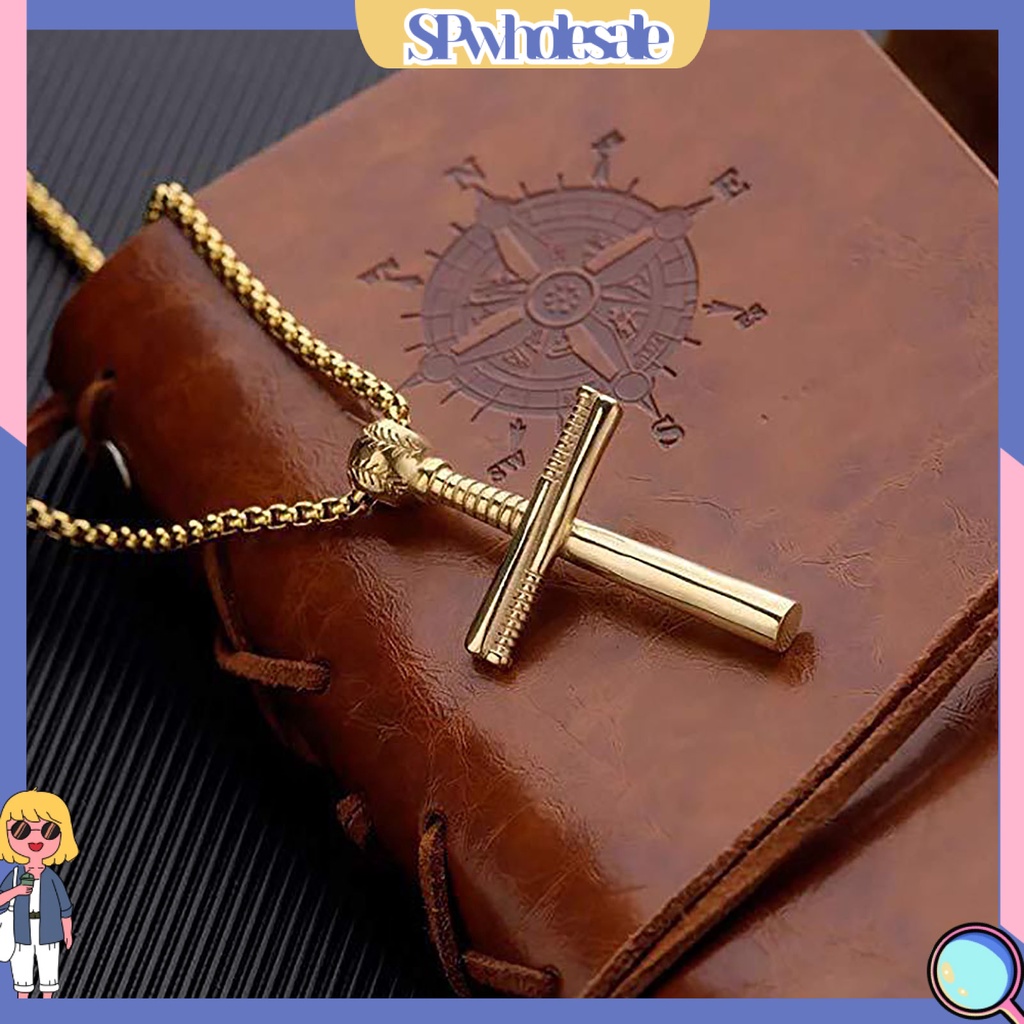 <SPwholesale> Vòng cổ Mặt Thánh Giá Chống Trầy Xước Trọng Lượng Nhẹ Giải Trí Hàng Ngày Cho Nam