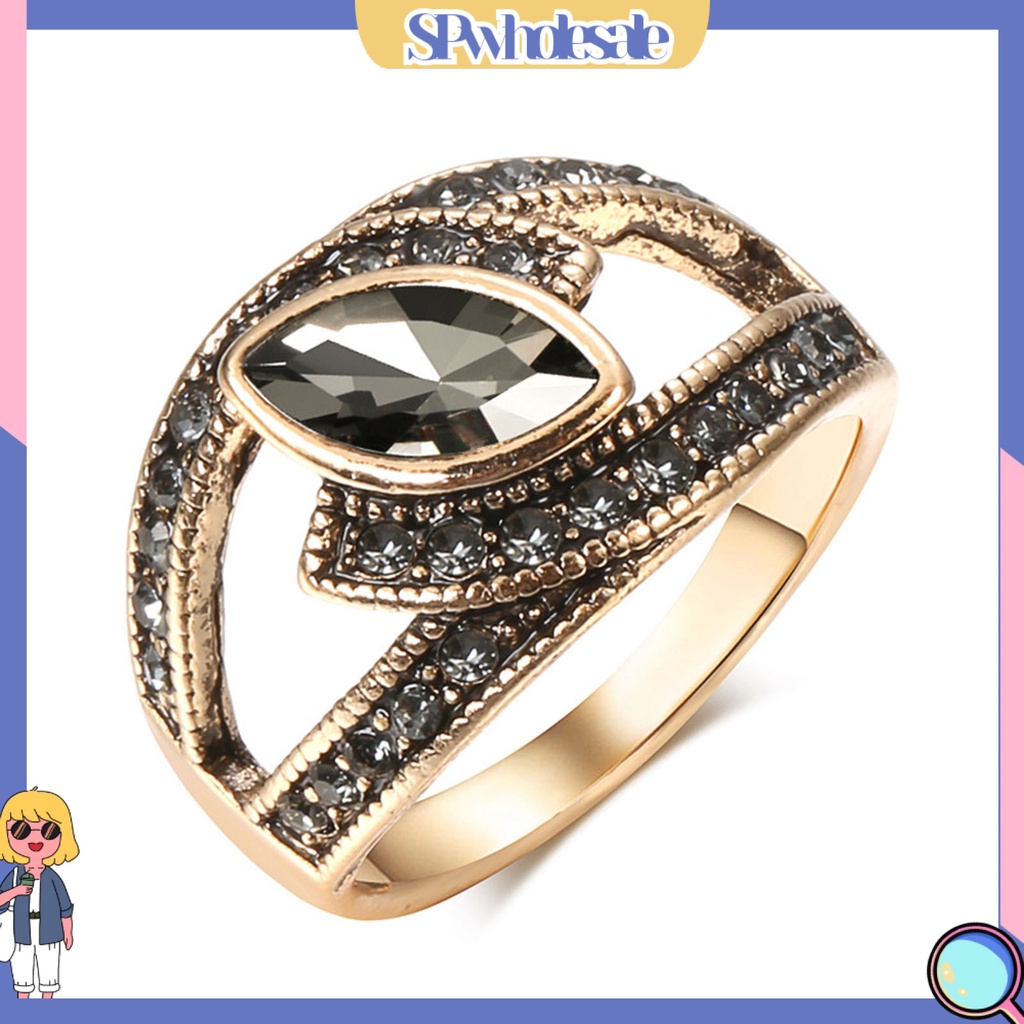 <SPwholesale> Nhẫn Đeo Khớp Ngón Tay Đính Đá Zircon Kiểu Vintage Cho Nữ