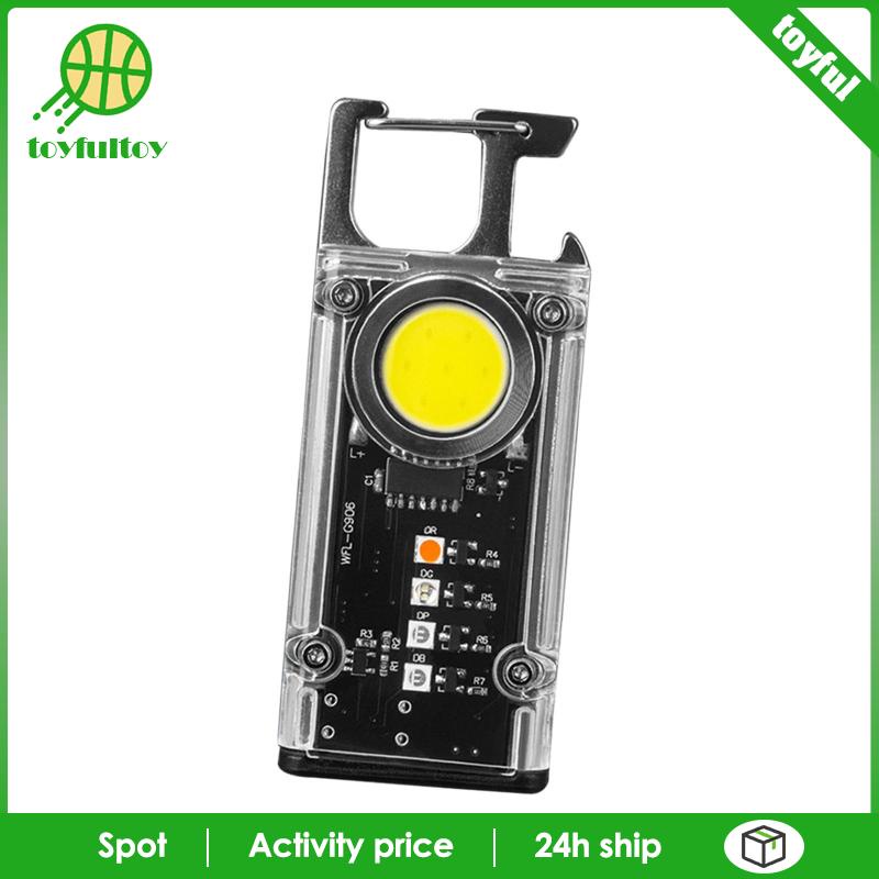 Móc Khóa Đèn Pin LED COB Dành Cho Cắm Trại Leo Núi