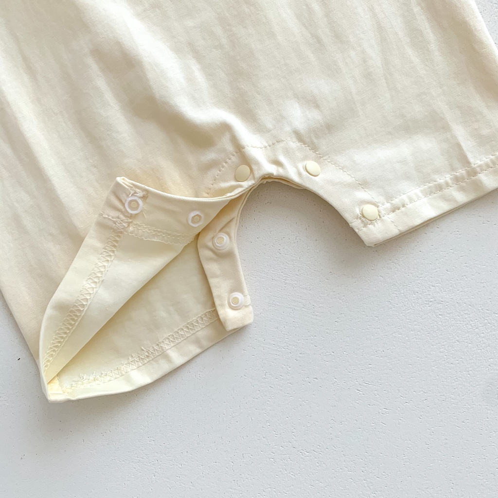 Bộ Áo Liền Quần Sát Nách In Hoạt Hình Gấu Dễ Thương Thời Trang Mùa Hè Cho Bé Từ 0-2